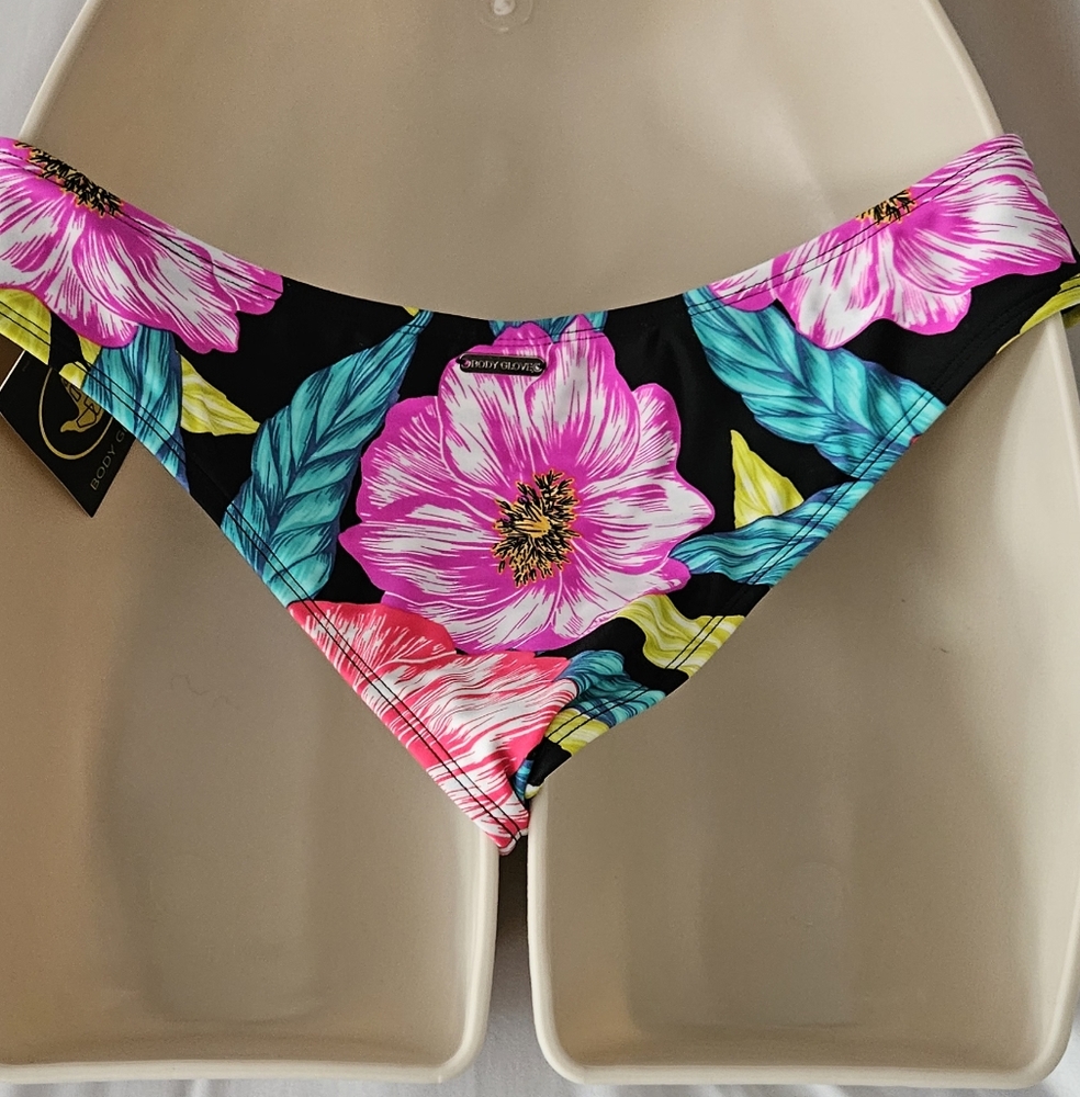 Body Glove Floral Bikini Bottom in Pink and Blue